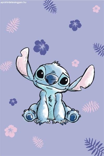 Disney Lilo és Stitch, A csillagkutya Purple mikroflanel takaró 100x150cm