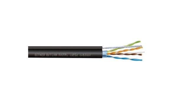 Kültéri légkábel FTP Cat.5e 200MHz, (v) PE, fekete