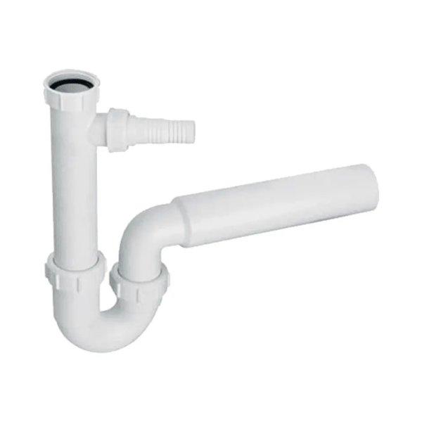 MCALPINE HC7 műanyag mosogató csőszifon tömlő csatlakózóval, szelep
nélkül, 6/4" x 50mm