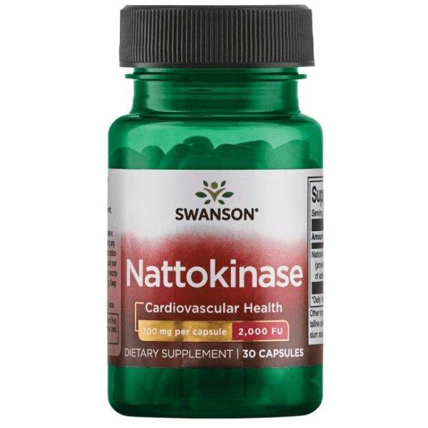 SWANSON Nattokináz 100 mg (2000 FU) / 30 db kapszula