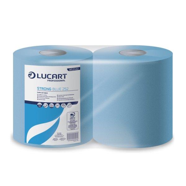 Lucart strong blue 252 ipari törlőkendő 681 lap/tekercs 2 tekercs/zsugor