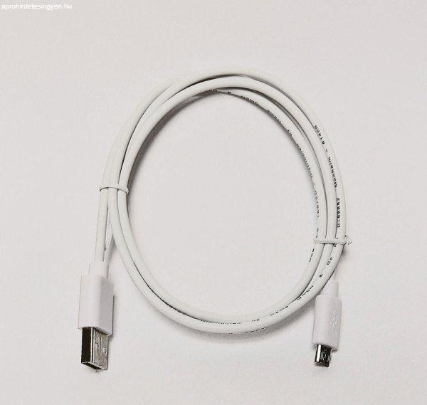Hama adatkábel microUSB, 1M, FEHÉR (20071)