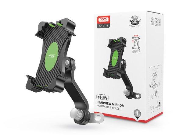 XO univerzális motorkerékpár visszapillantó tükörre szerelhető
telefontartó 4,0-7,6 '' méretű készülékekhez - XO C118 - fekete