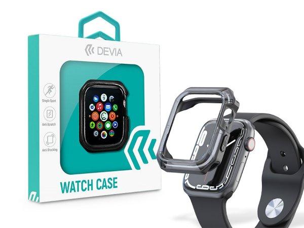 Apple Watch ütésálló védőtok - Devia Sport Series Shockproof Case For
iWatch - 41 mm - fekete/átlátszó