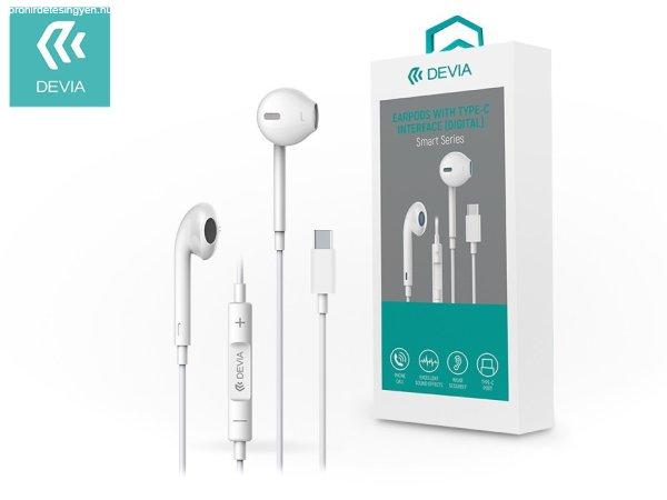 Devia sztereó felvevős headset USB Type-C csatlakozóval - Devia Smart Series
EarPods with Type-C Interface (Digital) - fehér