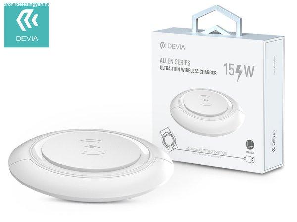 Devia Qi univerzális vezeték nélküli töltő állomás - 15W - Devia Allen
Series V3Ultra-Thin Wireless Charger - fehér