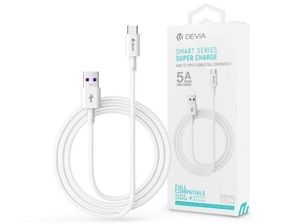 Devia USB - USB Type-C töltő- és adatkábel 1,5 m-es vezetékkel - Devia
Shark Supercharge USB Type-C - 5A - fehér