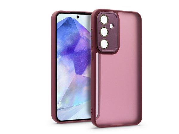 Samsung SM-A556 Galaxy A55 hátlap kameravédő peremmel, lencsevédő üveggel
- Variete - bíbor