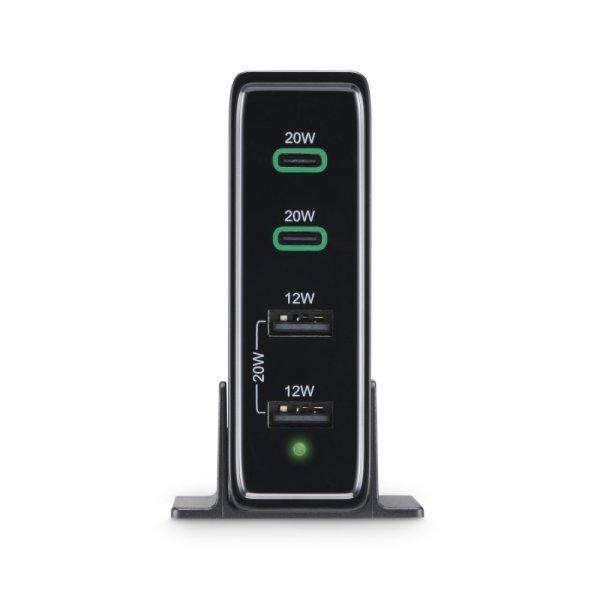 Hama FIC E3 HÁLÓZATI TÖLTŐ ÁLLOMÁS, 2xUSB, 2xTYPE-C, 4 PORT, PD/QC, 60W
(201628)