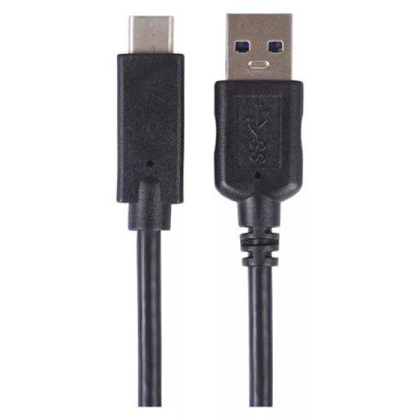 Emos SM7021BL töltő- és adatkábel usb-a 3.0 / usb-c 3.1 1 m fekete