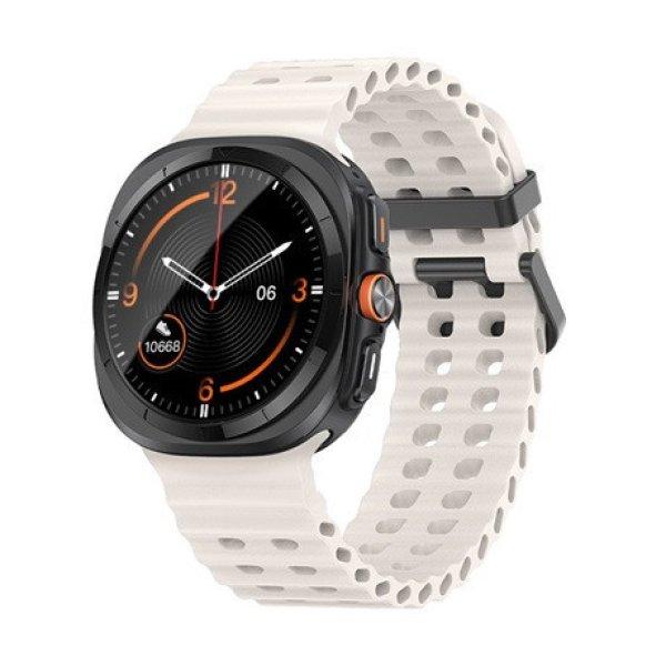 Mybandz 65038 waves szilikon szíj-fehér/samsung galaxy watch ultra