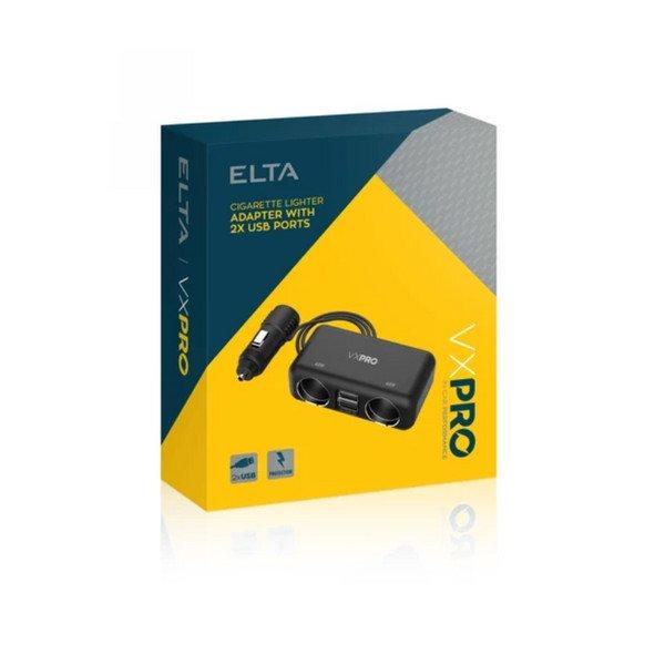Szivargyújtó elosztó | 2 portos + 2 USB EB8311