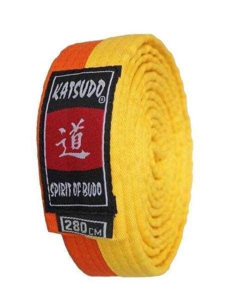 Katsudo Judo öv, sárga-narancssárga