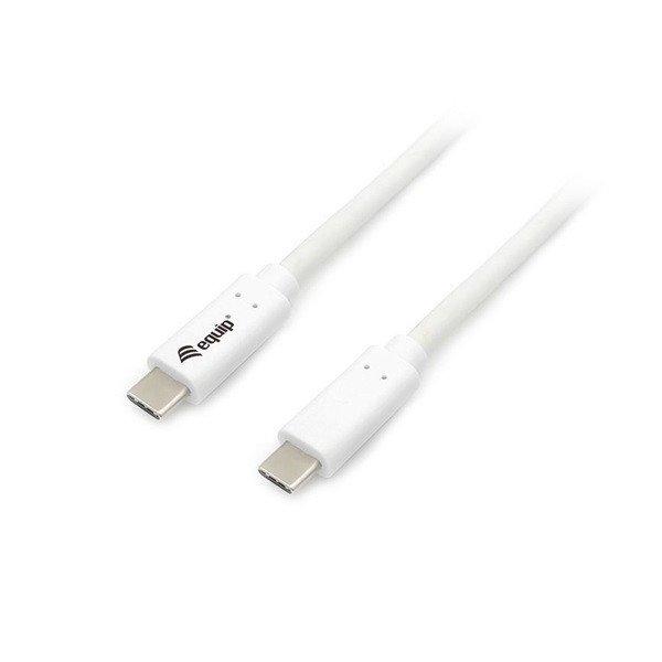 Equip Átalakító Kábel - 128361 (USB-C 3.2 Gen1 to USB-C, apa/apa, PD:60W,
fehér, 1m)