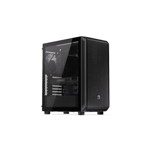 Endorfy Számítógépház - Arx 500 Core (ATX /micro ATX/ITX, 1xUSB-C,
2xUSB3.2, 7x14cm ventilátor, ablakos, fekete)