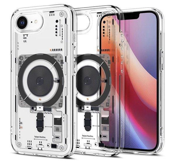 SPIGEN ULTRA HYBRID MAG NEO ONE műanyag telefonvédő (ütésállóság,
légpárnás keret, MagSafe) ÁTLÁTSZÓ Apple iPhone 16e
