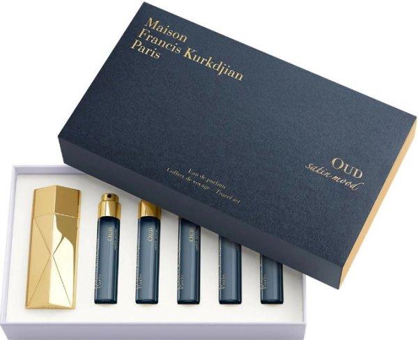 Maison Francis Kurkdjian Oud Satin Mood Travel Set - EDP 5 x 11 ml +
újratölthető flakon