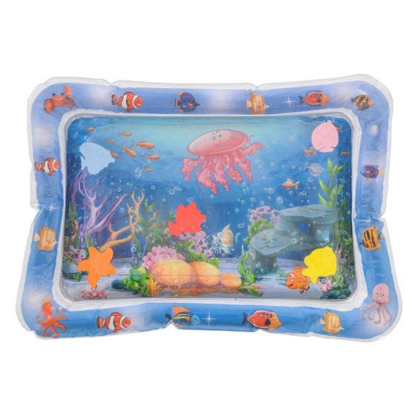Moni Toys Vízzel tölthető interaktív játszószőnyeg - Kék - Halacskák