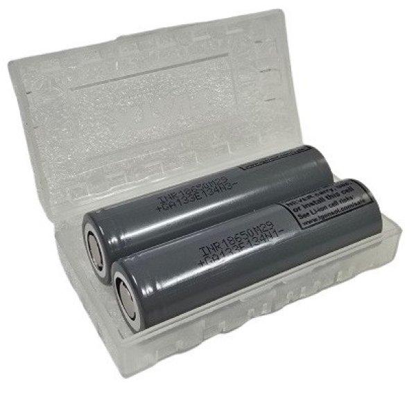 ** INR18650-M29 Li-ion 3,7V ipari akku 2850mAh 10A +AJÁNDÉK TOK