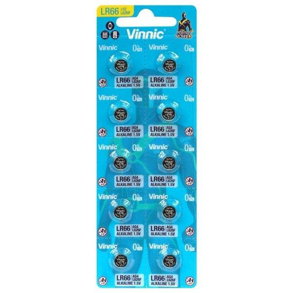 VINNIC G4/177/LR626/LR66/AG4 alkáli gombelem bliszteres/10