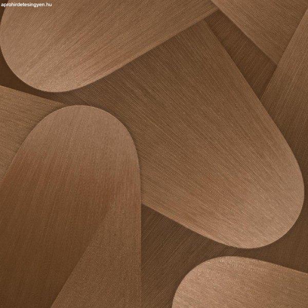 Elysium metálos bronzbarna 3D grafikus mintás glamour tapéta 10423-48