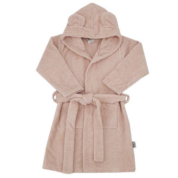 EKO Köntös pamutból kapucnival és fülekkel Powder pink méret L 92-98