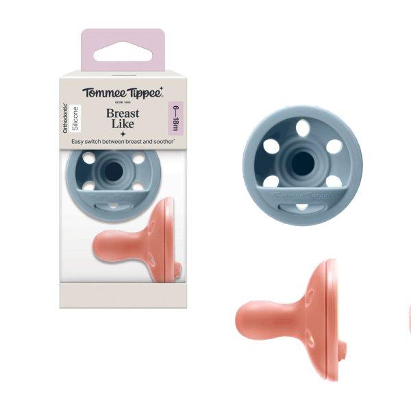 Tommee Tippee nyugtató cumi szilikon Breast-Like anyamell formájú 6-18 hó
2db színes