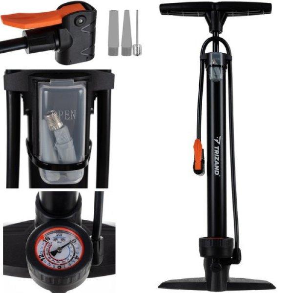 Lábpumpa, manométerrel, fém, 16 bar / 230 PSI, 3 fej, 22 x 13 x 56-92,5 cm
univerzális