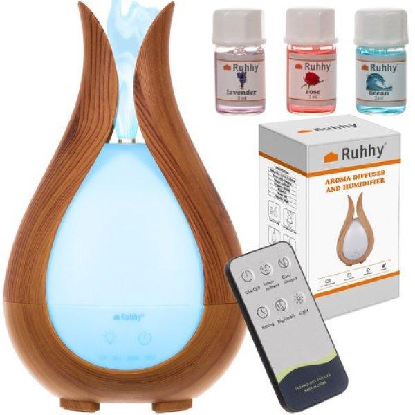 Ultrahangos aroma párásító távirányítóval és LED világítással -
200ml