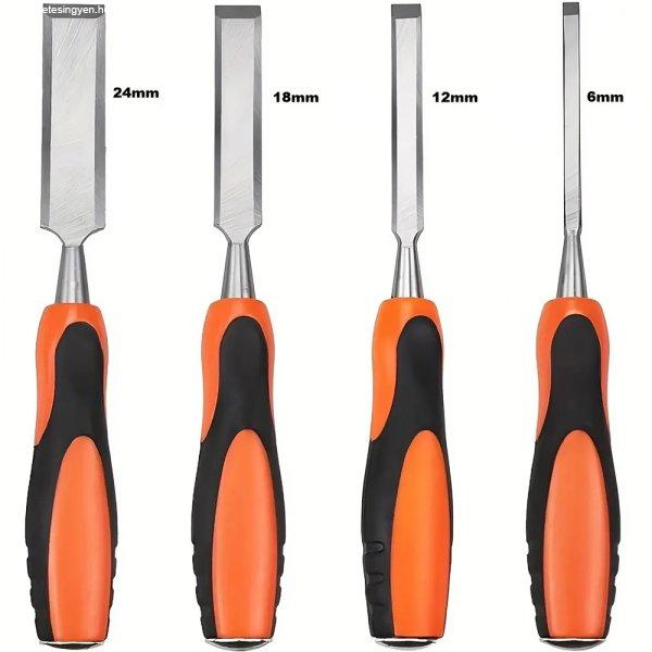 4 darabos rozsdamentes famegmunkáló vésőkészlet – 6mm, 12mm, 18mm, 24mm
(BBL)