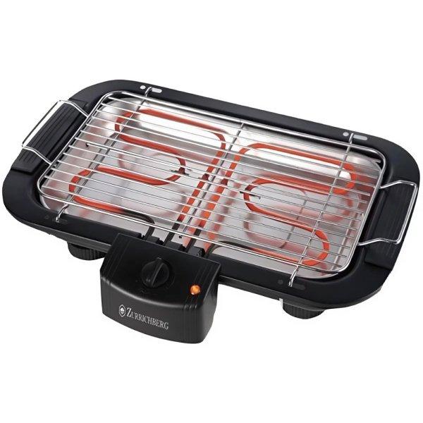 Zurrichberg 2000W elektromos grill és barbecue sütő – gyors és füstmentes
grillezés (BBA)