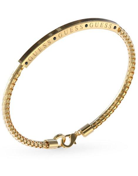 Guess Divatos férfi aranyozott karkötő Legacy JUXB03213JWYGBK 22
cm - L