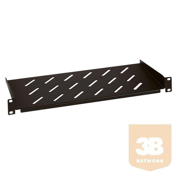 Legrand tálca, fix, 1U-19", 2 ponton rögzített csavarral, 400mm, max: 50
kg, fekete