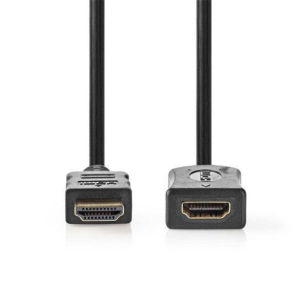 Nedis ultra HD HDMI hosszabbító kábel CVGL34096BK50, HDMI dugó - aljzat,
4K@60Hz | ARC | 10,2 Gbps | 5,00 m
