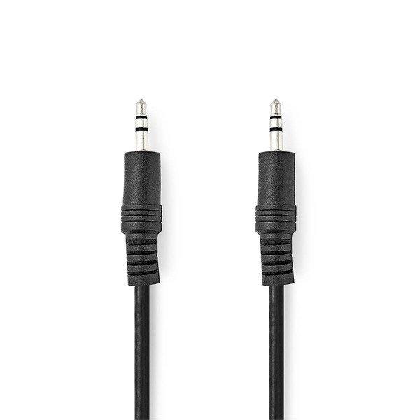 Nedis CAGL22000BK15 sztereó audió kábel, 3,5 mm-es dugó 3,5 mm-es dugó
Nikkelezett 1,5 m Kerek Fekete Címke
