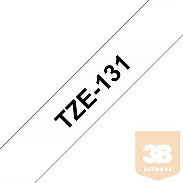 BROTHER Festékszalag TZe-131, Átlátszó alapon Fekete, Laminált, 12mm
0.47", 8 méter
