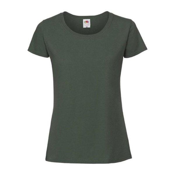 Fruit of the Loom FN56 kereknyakú Női póló, LADIES 195 ICONIC T, Bottle
Green - M