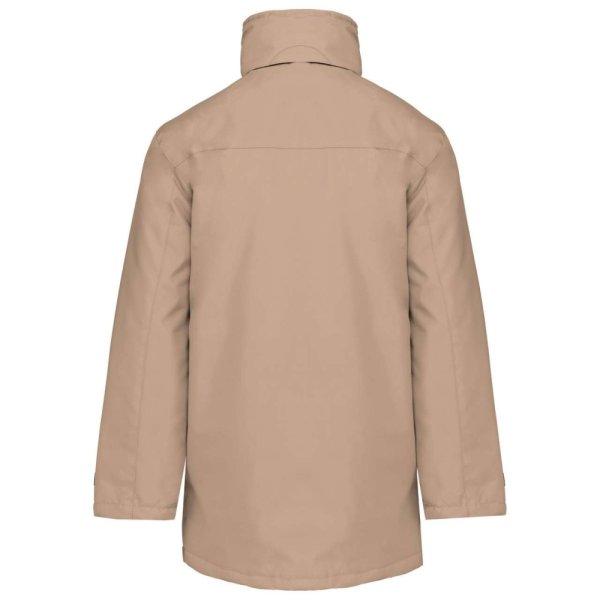 Uniszex kapucnis kabát steppelt béléssel, Kariban KA677, Beige-3XL