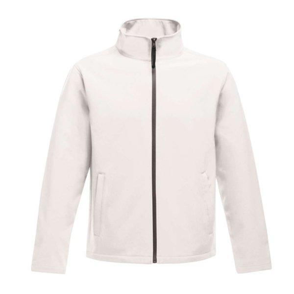 Regatta két rétegű, vízlepergető férfi softshell dzseki, RETRA628,
White/Light Steel-S