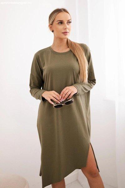 Aszimmetrikus oversize ruha modell 9385 színű khaki