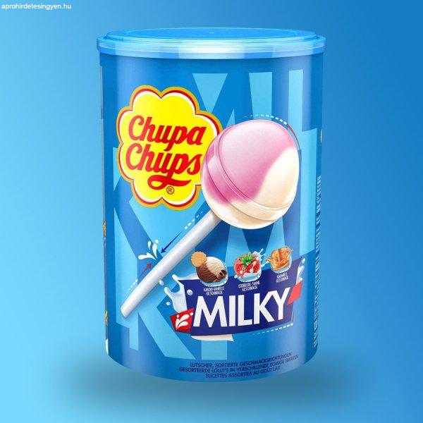 Chupa Chups Milky nyalóka válogatás 100 db 1200g