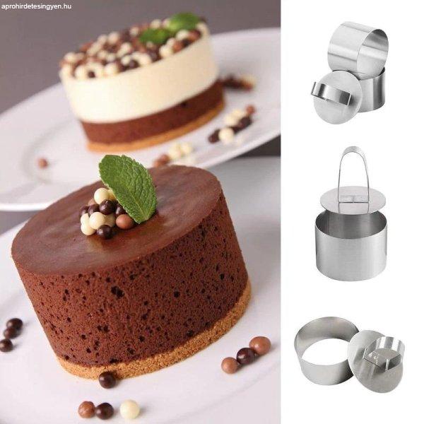 Rozsdamentes acél sütemény (Mousse) forma - Rozsdamentes acél köralakú
sütemény (Mousse) forma Kör