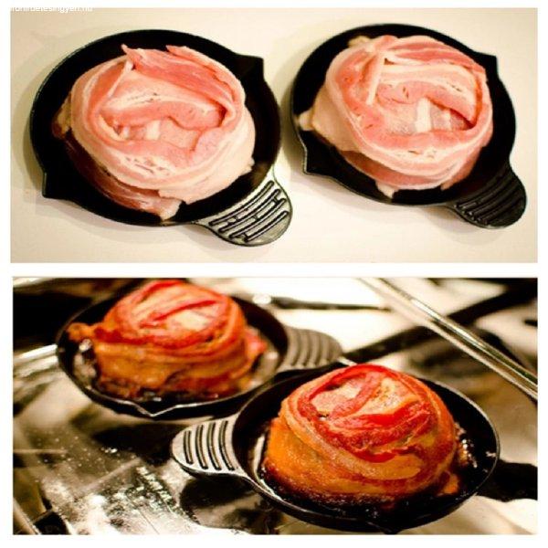 Baconkosár készítő sütőforma - szalonnatál
sütő eszköz - 2 db-os készlet (BBM)