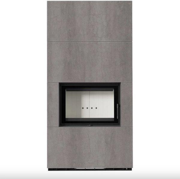KRATKI FLOKI BOX 8 kW KANDALLÓ NATURALI GRIGIA SZÍNŰ KÜLSŐ, VILÁGOS BELSŐ
KANDALLÓKŐ BURKOLATTAL
