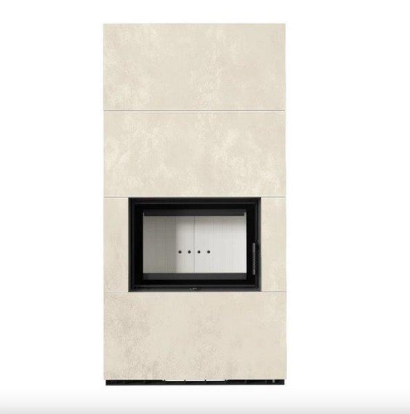 KRATKI FLOKI BOX 8 kW KANDALLÓ OXIDE BIANCO SZÍNŰ KÜLSŐ, VILÁGOS BELSŐ
KANDALLÓKŐ BURKOLATTAL