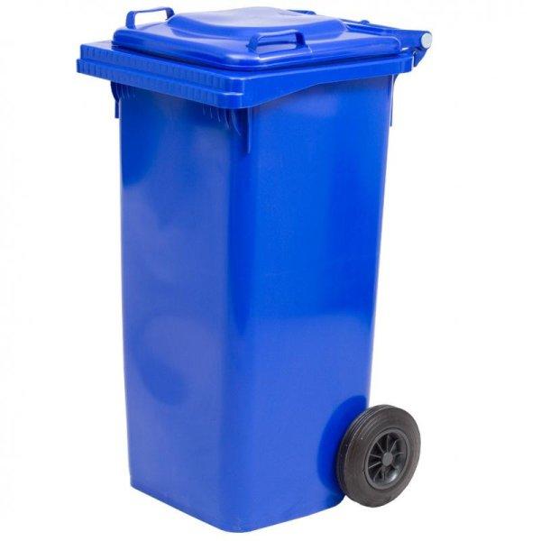 Kék műanyag szemeteskuka (120L)
