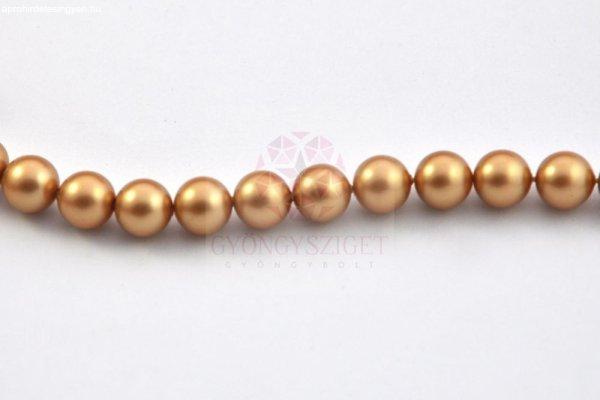 Swarovski igazgyöngy utánzat- Vintage Gold - 6mm