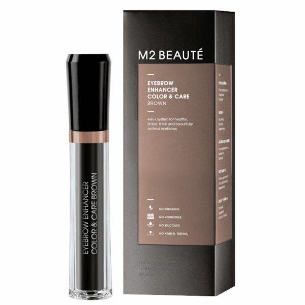 M2 Beauté Szemöldökzselé 4 az 1-ben (Eyebrow Enhancer Color
& Care) 6 ml Brown