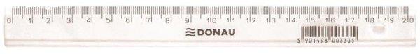 Vonalzó, műanyag, 20 cm, DONAU