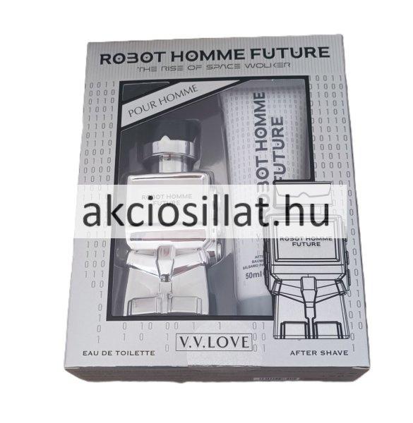 V.V.Love Robot Homme Future ajándékcsomag ( Parfüm EDT 30ml + After shave
balzsam 50ml )
